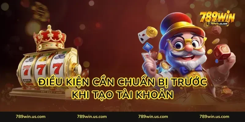 Điều kiện cần chuẩn bị trước khi tạo tài khoản